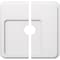 Ekena Millwork Lucan Architectural Grde PVC Contemporary Ceiling Medallion, Two Piece, 18"OD x 3"ID x 6 1/4"C x 1"P CMP18LN2-03000 - alternate 1
